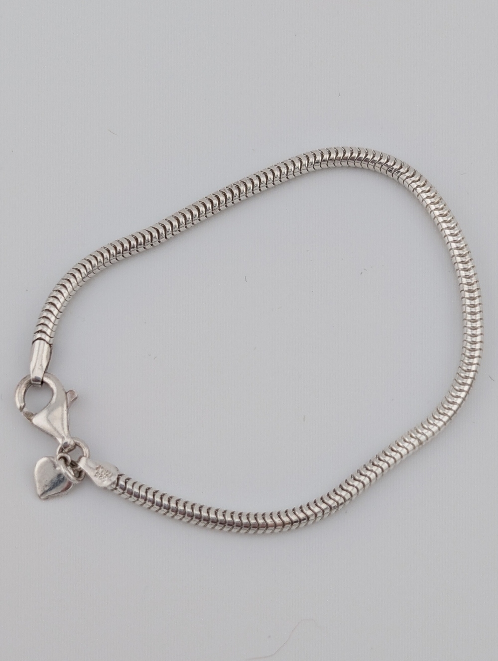Vintage 925 Sterling Silver Italy Charm Bracelet MA - Fits Pandora